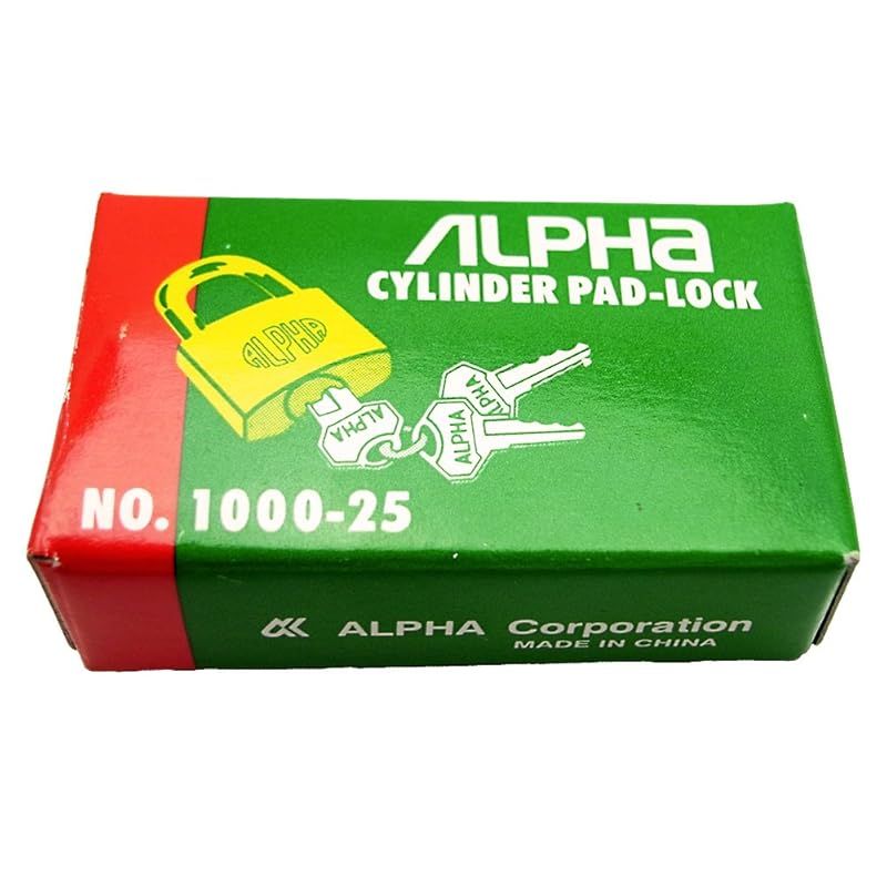 ALPHA(アルファ) 南京錠 NO.1000-25 0