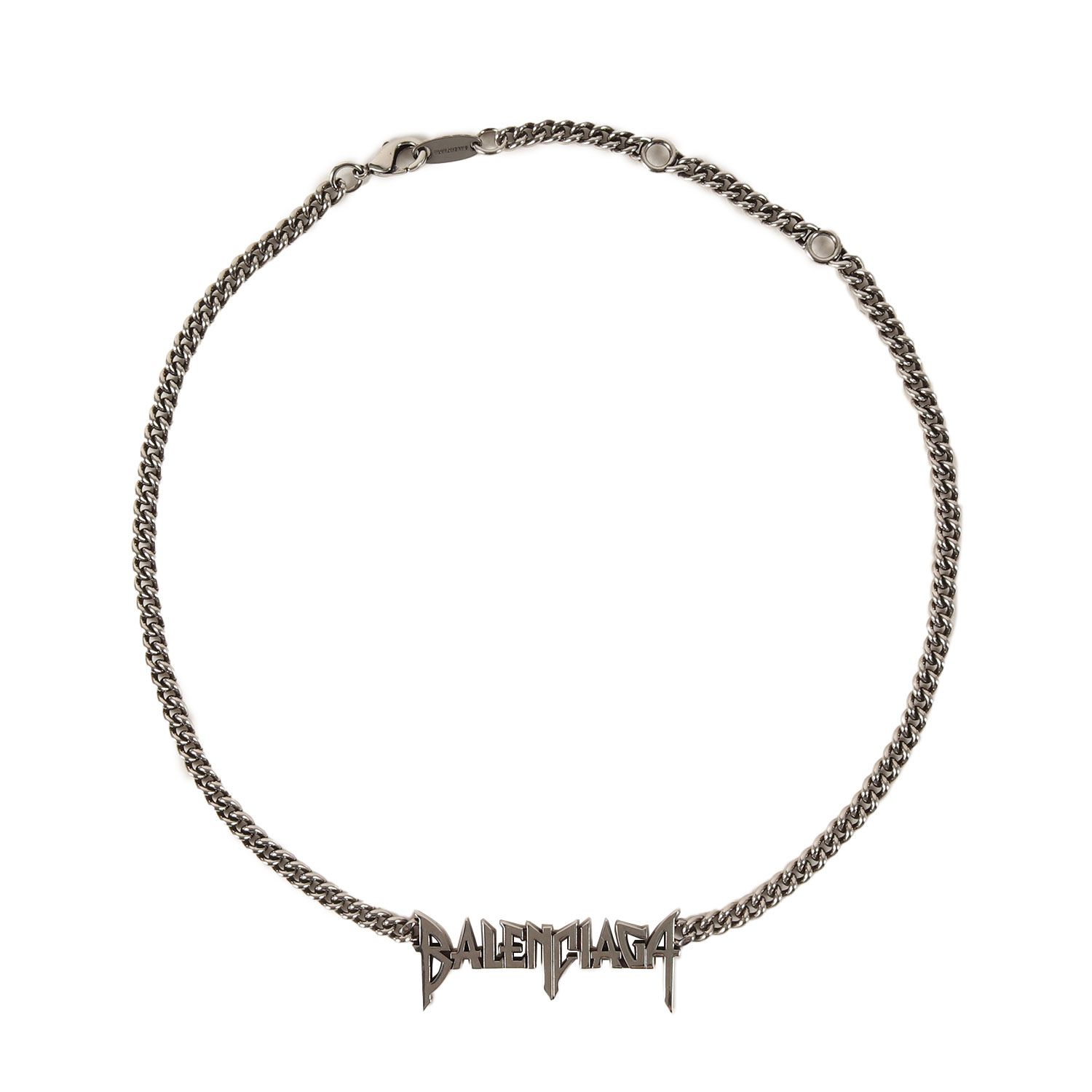 美品 BALENCIAGA バレンシアガ 現行モデル Typo Metal ロゴ