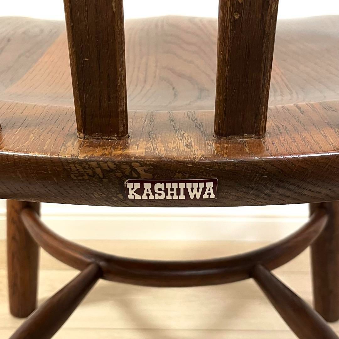 そ73【柏木工】ダイニングチェア 木製 ウインザーチェア 飛騨
