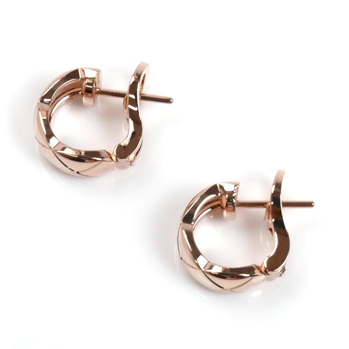 CHANEL シャネル K18PG ピンクゴールド ココクラッシュ ピアス J11754  