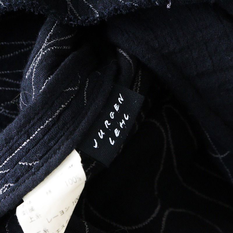 2023 ヨーガンレール Jurgen Lehl 刺繍入りコットンノースリーブ