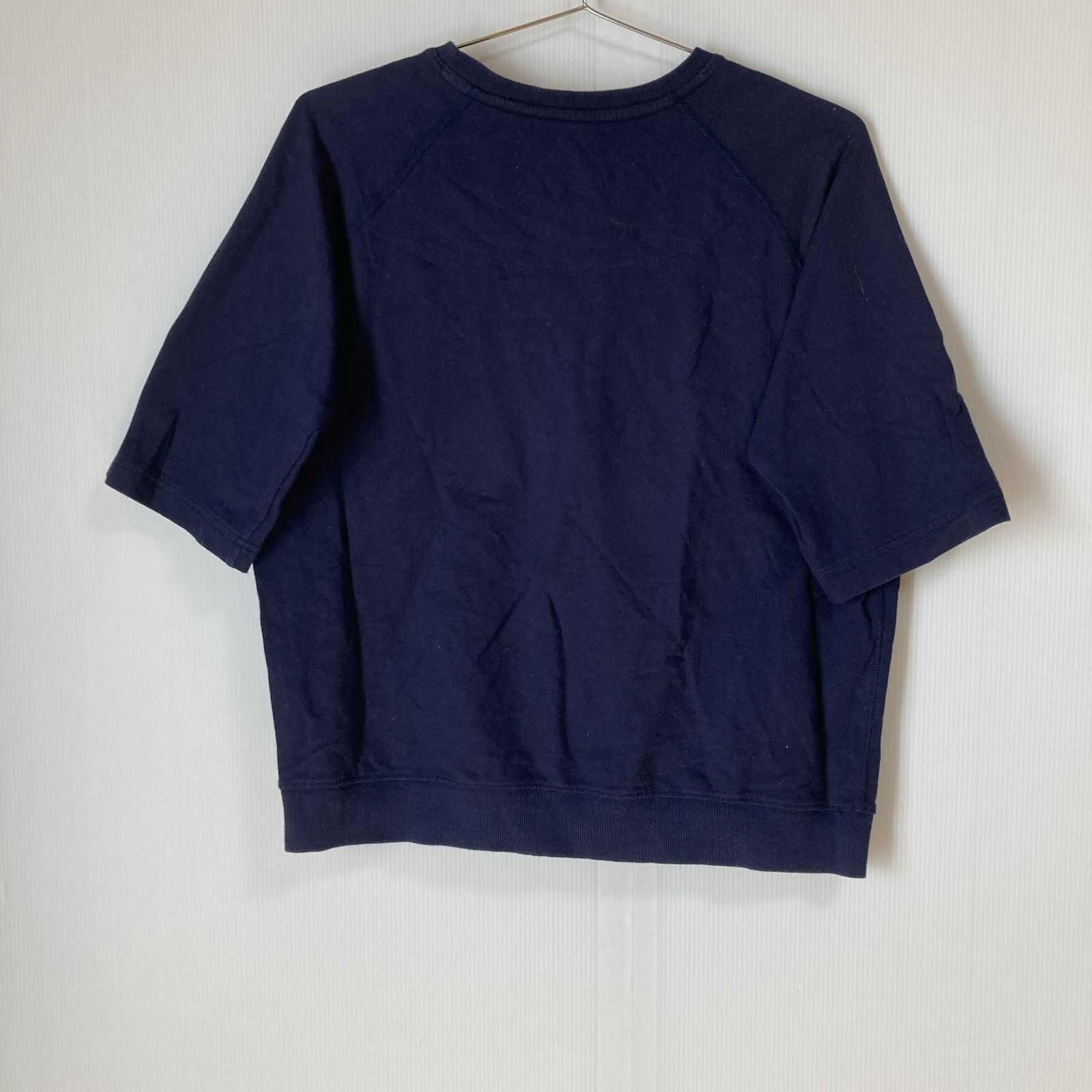 無印良品 ムジルシリョウヒン MUJI M~L ネイビー 半袖 ラグランTシャツ