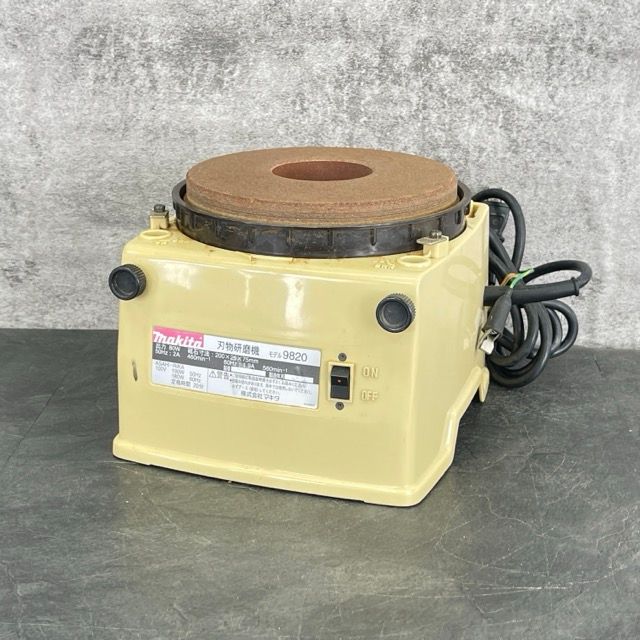 刃物研磨機 makita マキタ 100V 9820 刃物研ぎ機 刃物とぎ機 刃物けんま機 514432