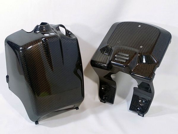 ホンダ・ズーマーカスタム ホンダ ズーマー ZOOMER カスタム 改造 カーボン フロントボックスセット