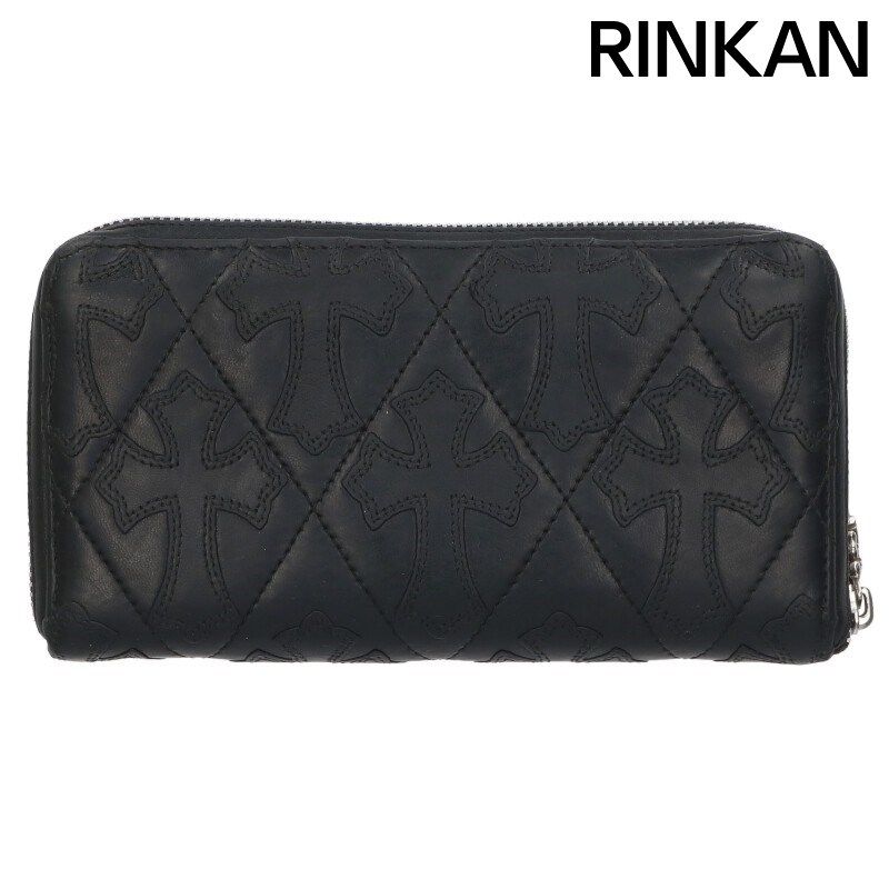 【鑑定済】クロムハーツ REC F ZIP キルテッド セメタリー ウォレット CHROME HEARTS クロムハーツ REC F ジップ ウォレット #2