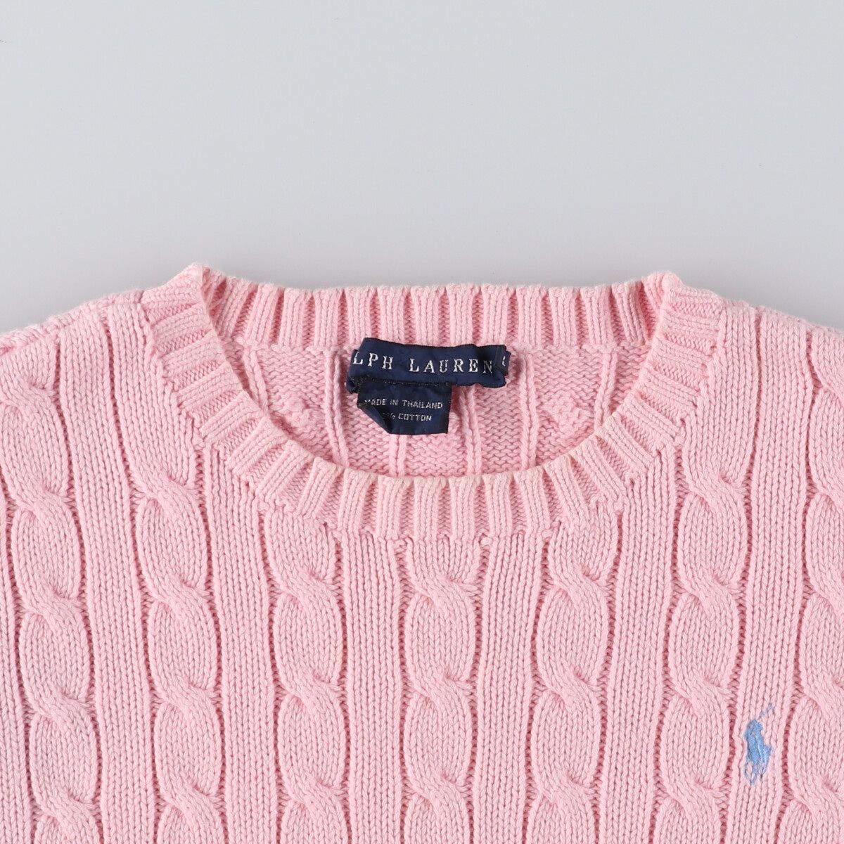 Ralph Lauren - 古着 ラルフローレン Ralph Lauren RALPH LAUREN ケーブル編み コットンニットセーター レディースL相当 /eaa491189 古着 ラルフローレン Ralph Lauren ケーブル編み コットンニット
