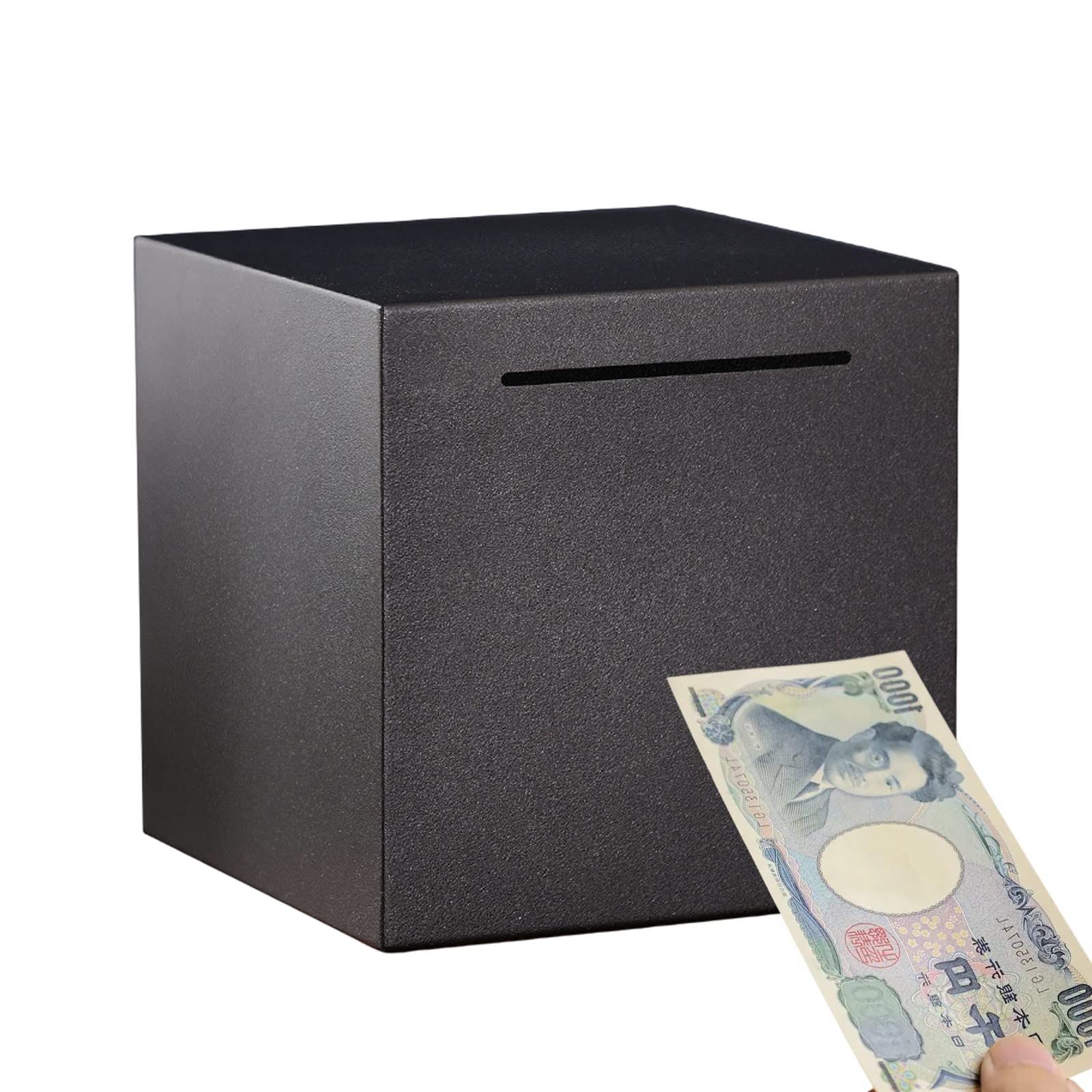 お金 貯金 紙幣 大容量 コイン ステンレス 頑丈 壊さないと取り出せない 金庫 開かない
