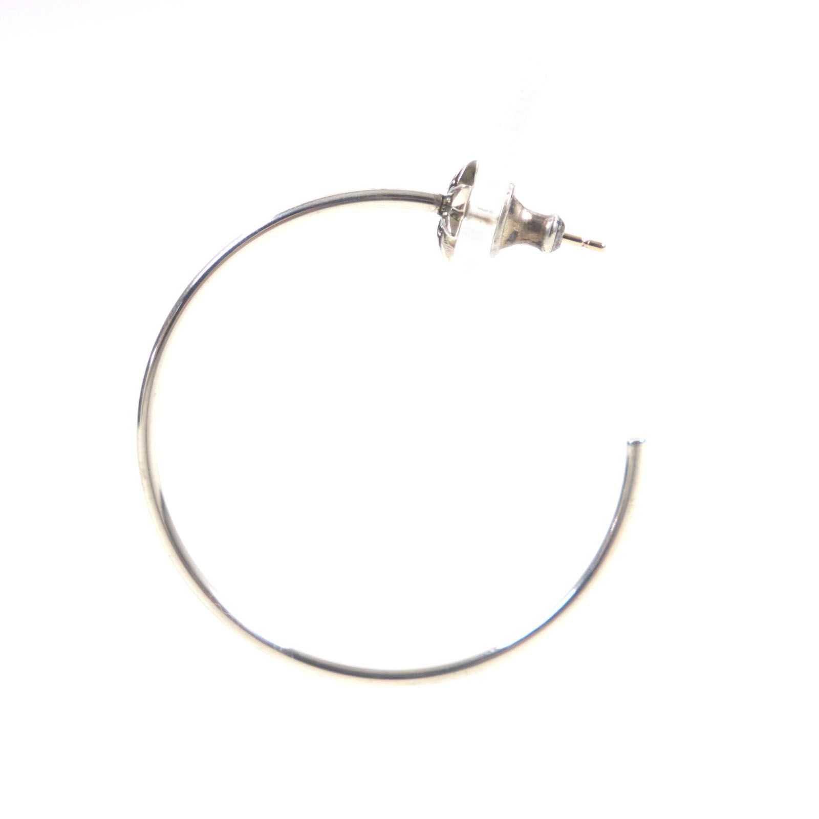 極美品▽CHROME HEARTS クロムハーツ スター 925 ポスト14K 片耳