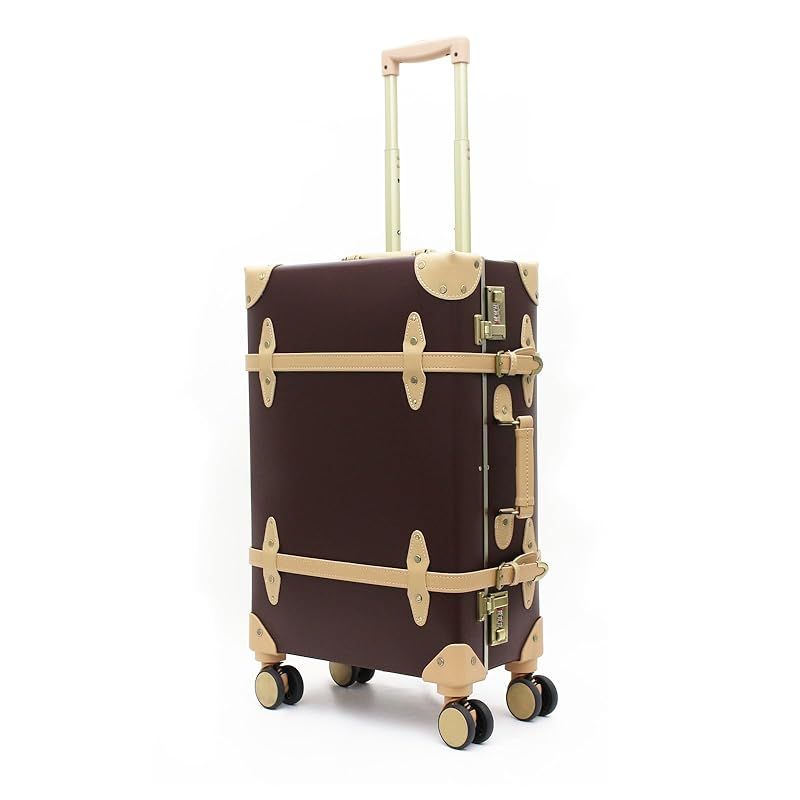 【新品】ユーラシア 豚革 トランク キャリーケース 旅行バッグ スーツケース 茶 ユーラシア豚革トランクキャリーケースキャリーバッグ旅行バッグスーツ