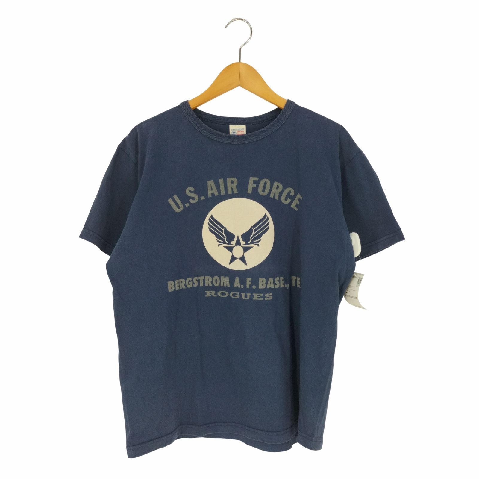バズリクソンズ BUZZ RICKSONS USA製 U.S. AIR FORCE プリント クルーネックTシャツ メンズ import：XL 
