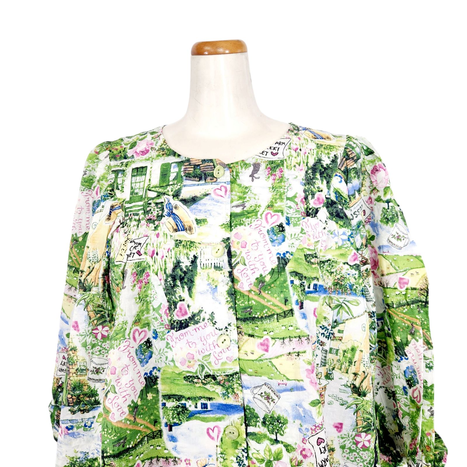 夏物　鴨居羊子 TUNIC　ノースリーブ袖　ローンサッカー パジャマ　日本製 チュニック TUNIC チュニック 鴨居羊子 8分袖メローパジャマ