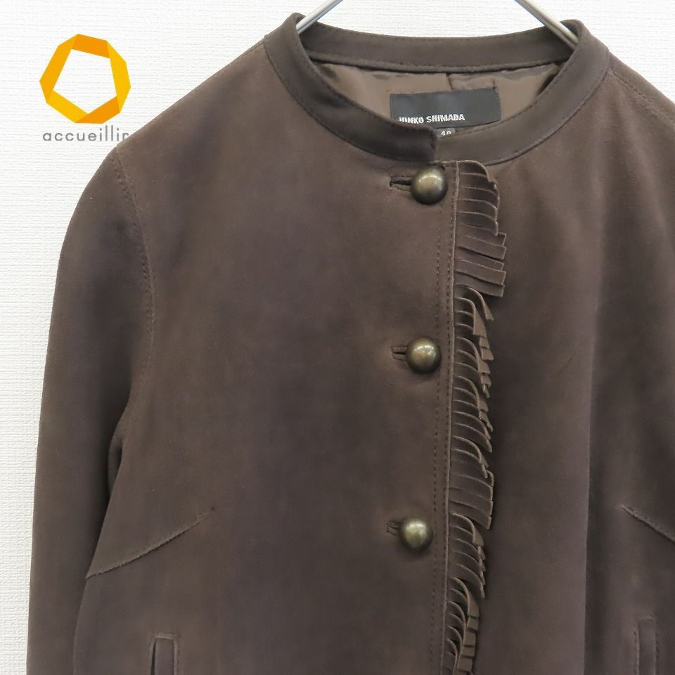 49AV JUNKO SHIMADA 黒ラム革　レザーコート サイズ9 49AV JUNKO SHIMADA 黒ラム革 レザーコート サイズ9 - メルカリ