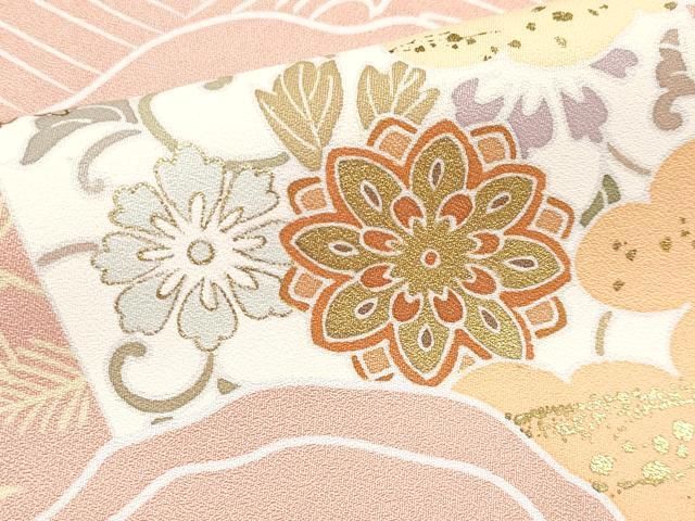 平和屋本店□極上 創業460年・千總 訪問着 駒刺繍 正倉院道長花唐草文