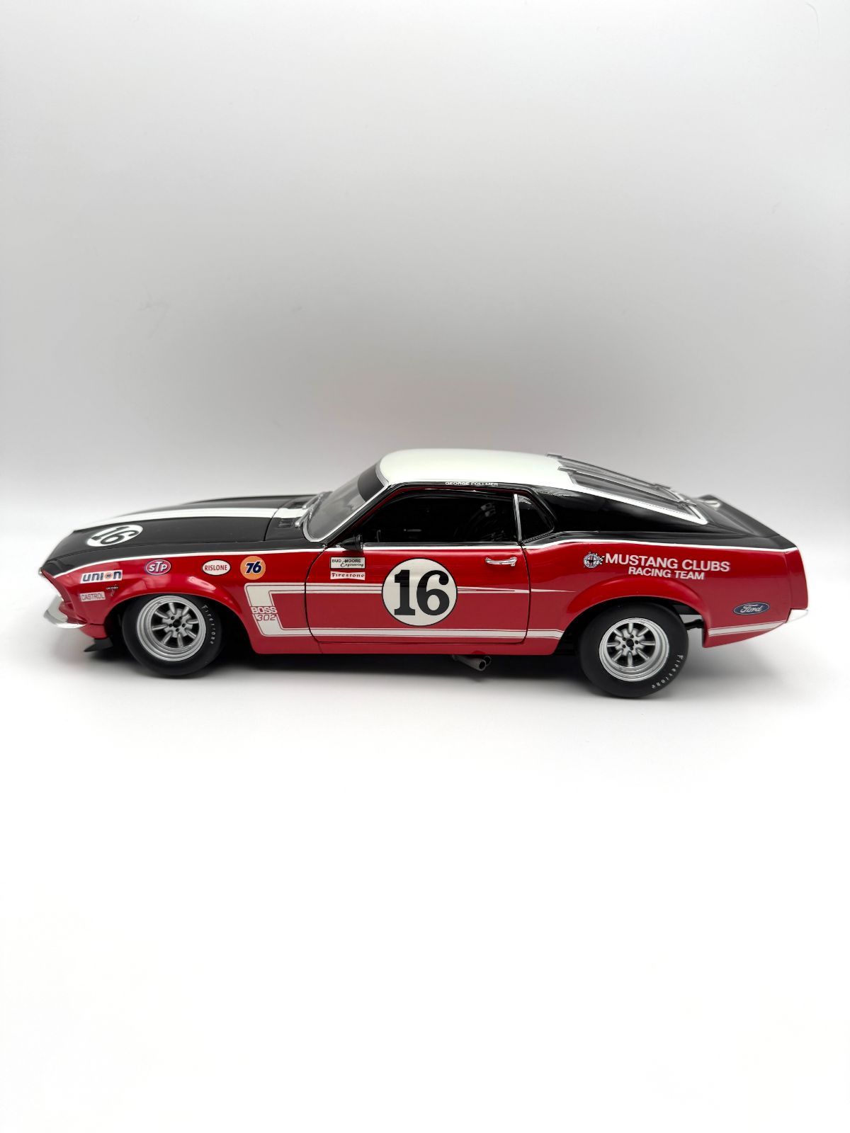 1/18 Welly 1969 GEORG FOLLMER #16 TRANS-AM MUSTANG BOSS 302 1/18 Welly 1969 GEORG FOLLMER #16 TRANS-AM MUSTANG BOSS 302
