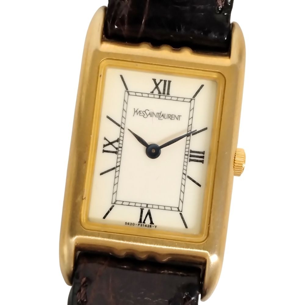 【稼動品】YVES SAINT LAURENT レディース腕時計　クォーツ YVES SAINT LAURENT イヴ・サンローラン クォーツ レディース