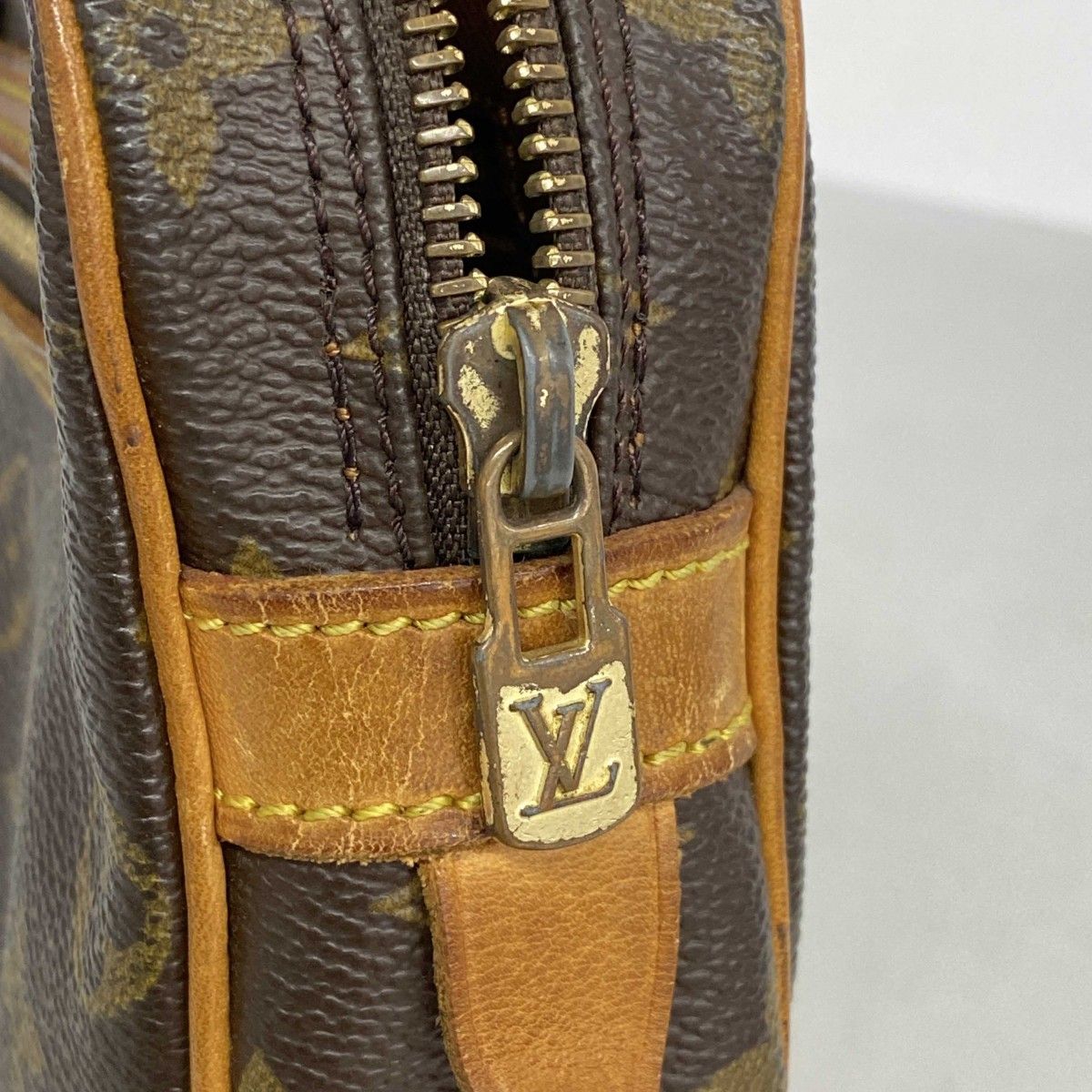 5 id 4652-h ルイヴィトン クラッチバッグ モノグラム マルリードラゴンヌGM M 51825 ブラウン メンズ