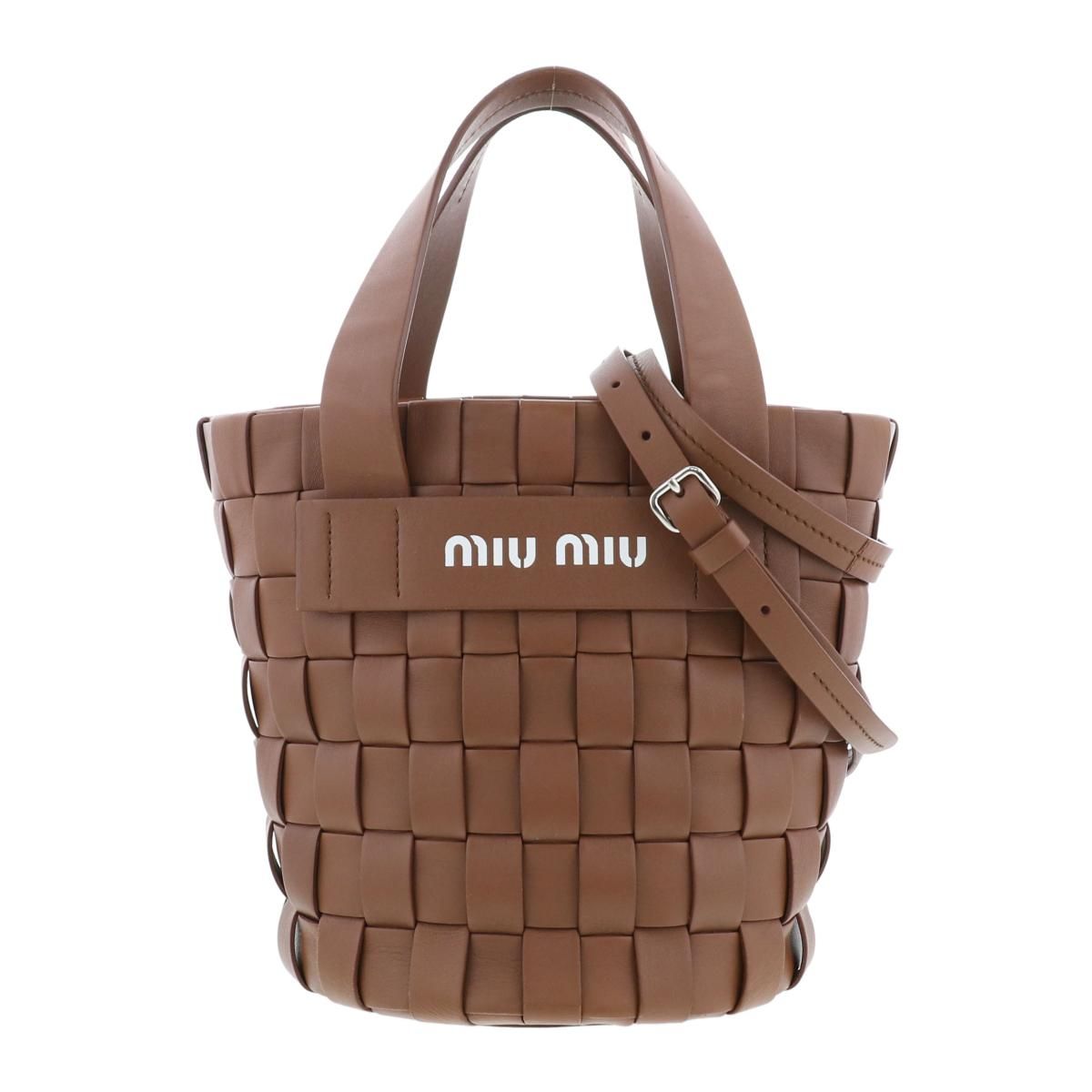 MIUMIU （ミュウミュウ）イントレッチオ ショルダーバッグ 2WAY トート 