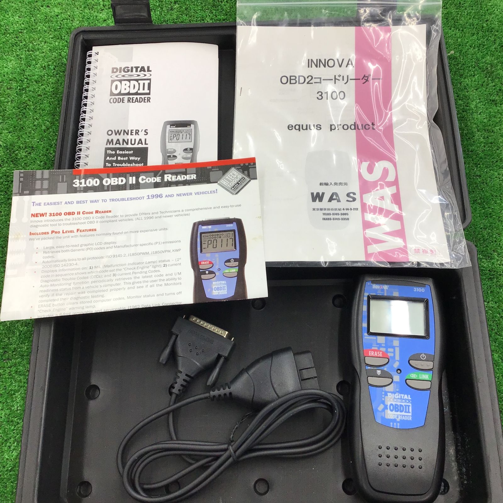 中古!INNOVA イノーバー OBD II コードリーダー 3100J 故障診断機 自動車整備 自動車、オートバイ