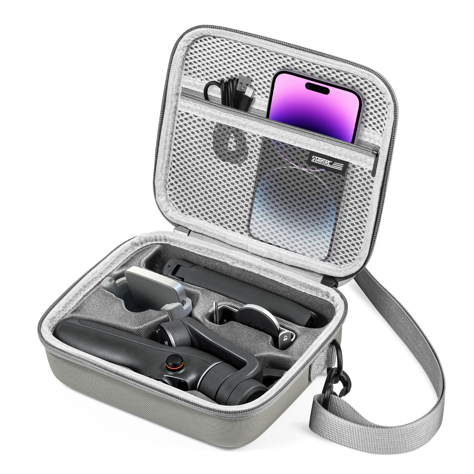 【人気商品】Mobile 6 ケース 防水 Osmo ポータブル 収納用ショルダーバッグ トラベルケース STARTRC DJI OM 6ジンバルスタビライザー用