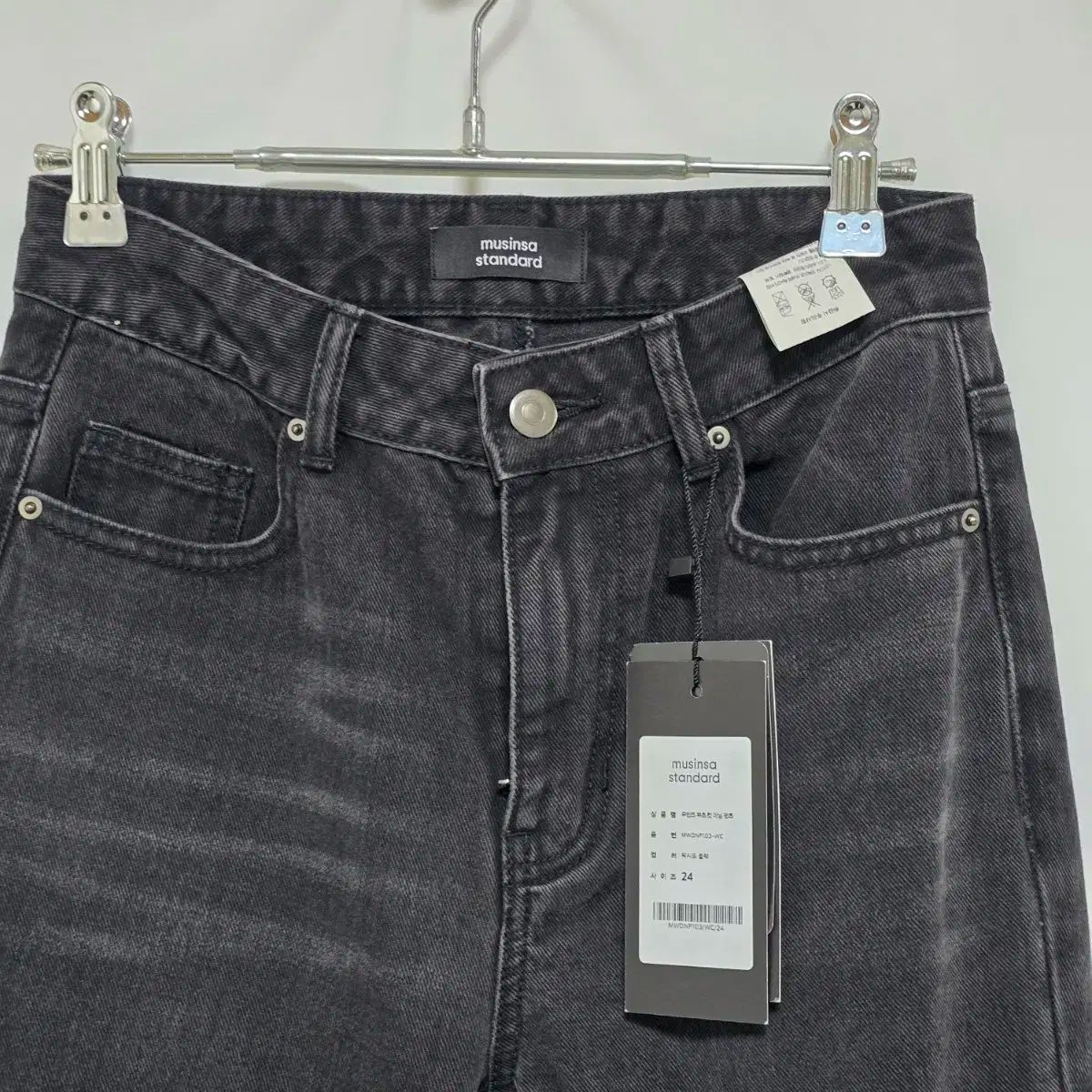 MUSINSA PARTIMENTO WOMEN ブラックデニムパンツ 新品 MUSINSA(ムシンサ) スタンダード ブラックデニム ブーツ