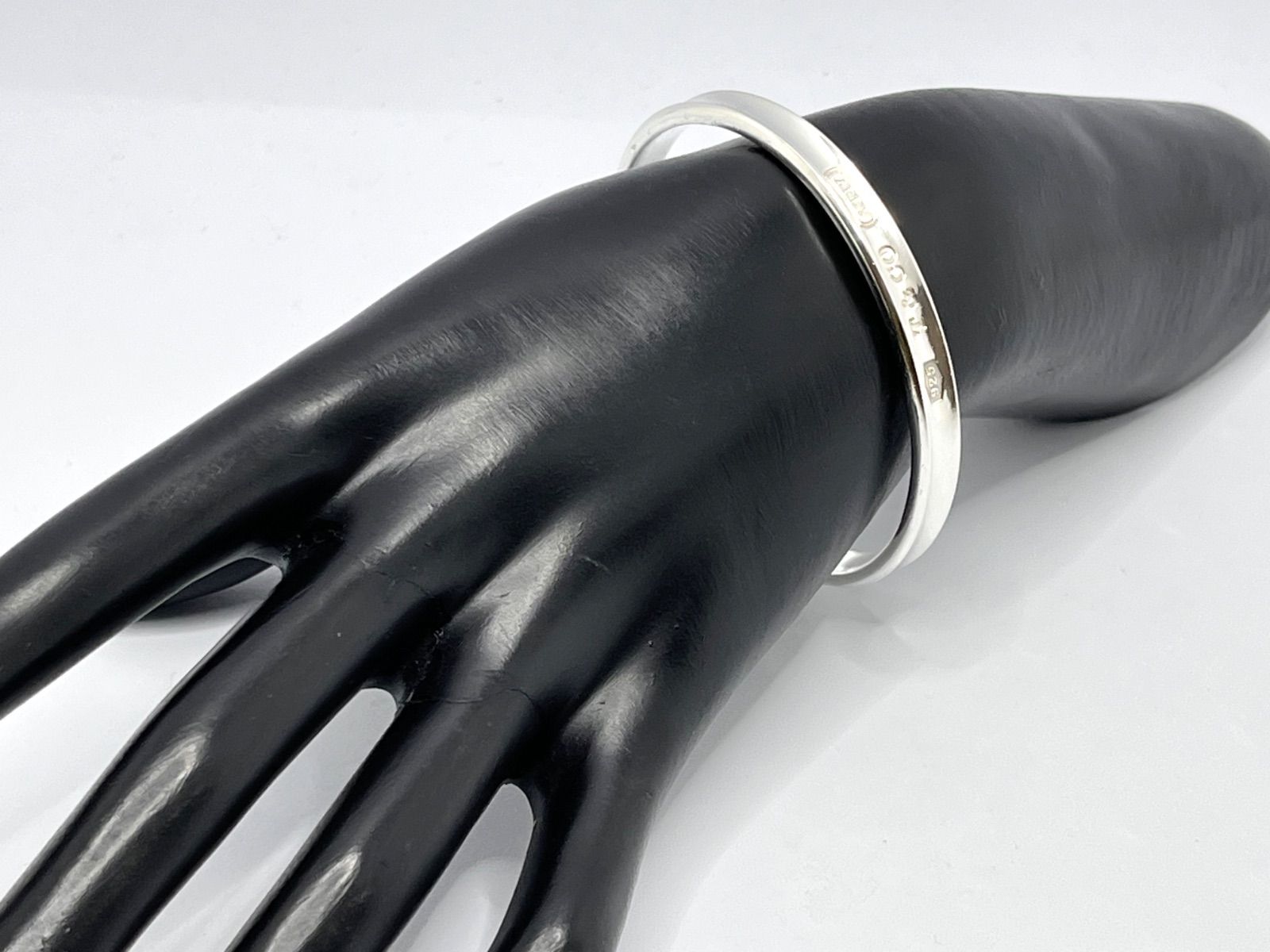 c485 美品　ティファニー　1837 バングル 925 ブレスレット　1997 ☆TIFFANY＆Co. ティファニー ☆ナローバングル ブレスレット 1837