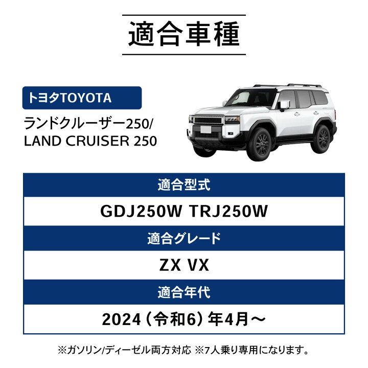 訳あり】ランドクルーザー 250 フロアマット5人乗り 250929-13