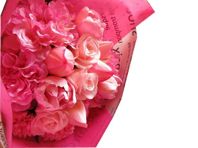 チューリップ 花束 いつでもチューリップ花束 バラプリザーブドフラワー入り ずっときれいなアートフラワー系チューリップ使用◆誕生日プレゼント 記念日の贈り物におすすめのフラワーギフト