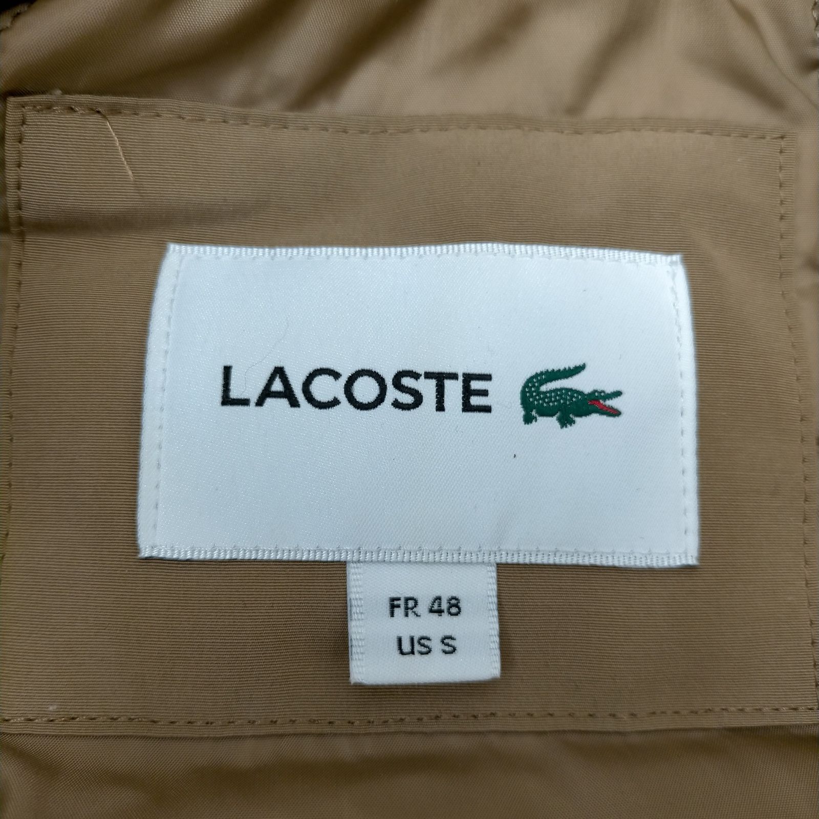 ラコステ LACOSTE ミリタリールック中綿ジャケット メンズ FR：48 