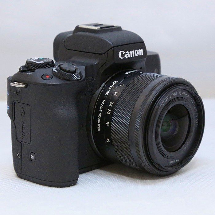 中古】(キヤノン) Canon EOS KISS M+15-45 IS STM キット ブラック  