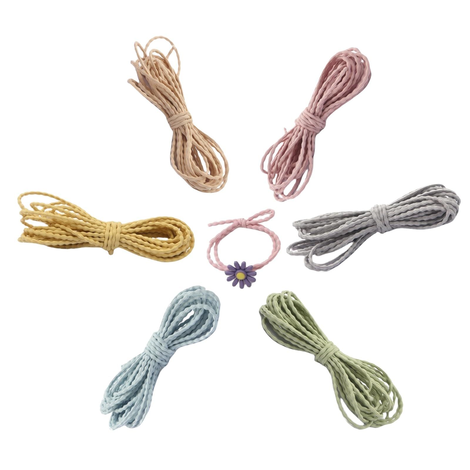 迅速発送】Yuzhiye ヘアゴム ロングゴム 太さ2.8㎜ ヘアアクセサリー