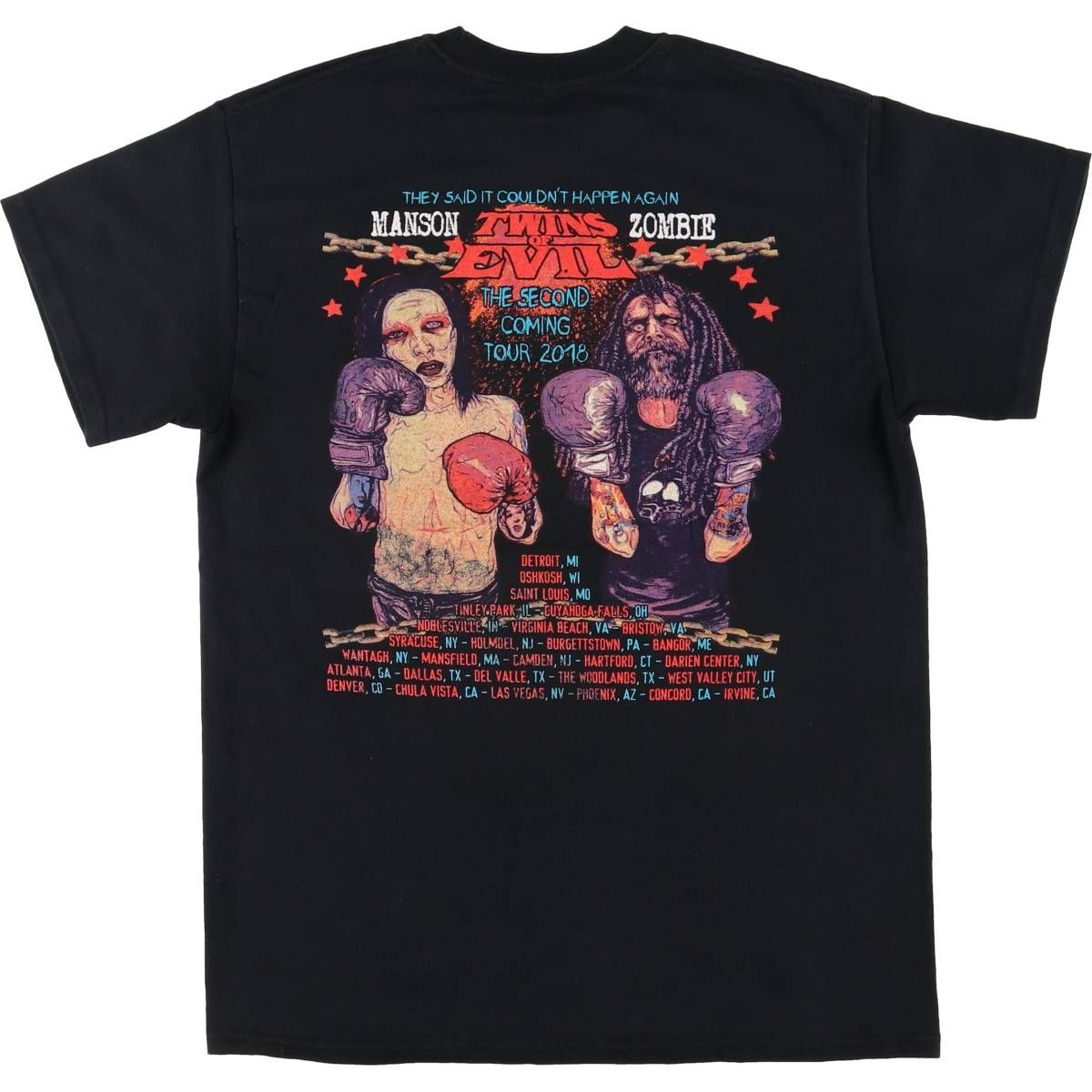 古着 MARILYN MANSON マリリンマンソン Rob Zombie ロブゾンビ バンドT
