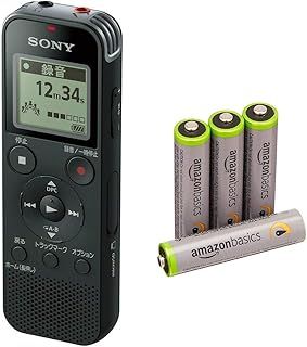 ソニー SONY ICレコーダー ICD-PX470F B ブラック 4GB リニアPCM録音対応 ベーシック 充電池 高容量充電式ニッケル水素電池単4形4個パック付