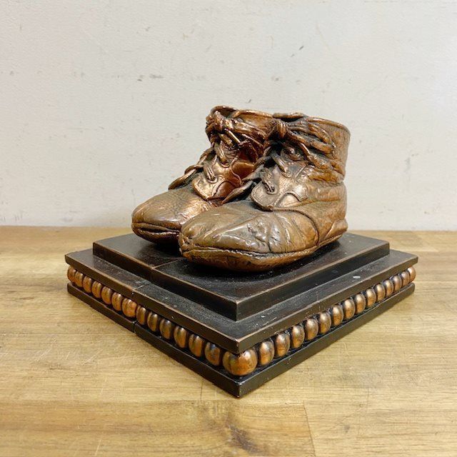 アメリカ ヴィンテージ ブックエンド ベビーシューズ インテリア 店舗