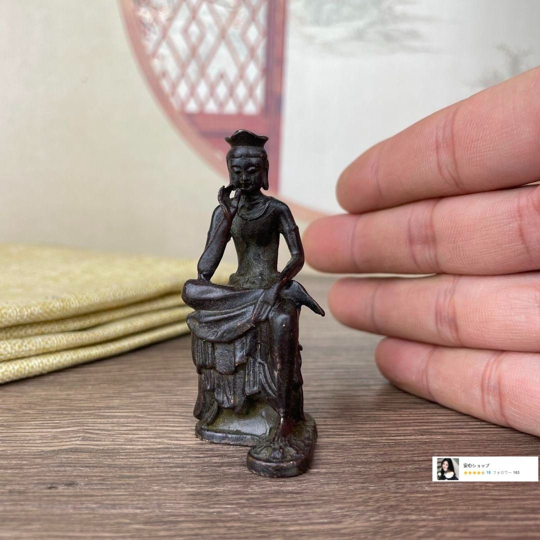 仏教美術 阿弥陀仏像 小仏像 銅製 銅器 仏教美術 仏像 小仏像 不動明王菩薩仏像 銅製 銅器 置物 - メルカリ