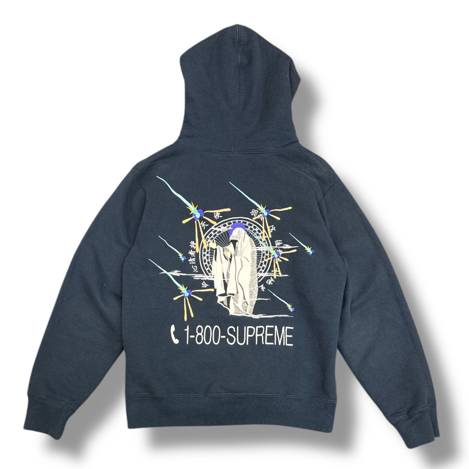 国内正規 SUPREME 19AW 1-800 Hooded Sweatshirt バック刺繍