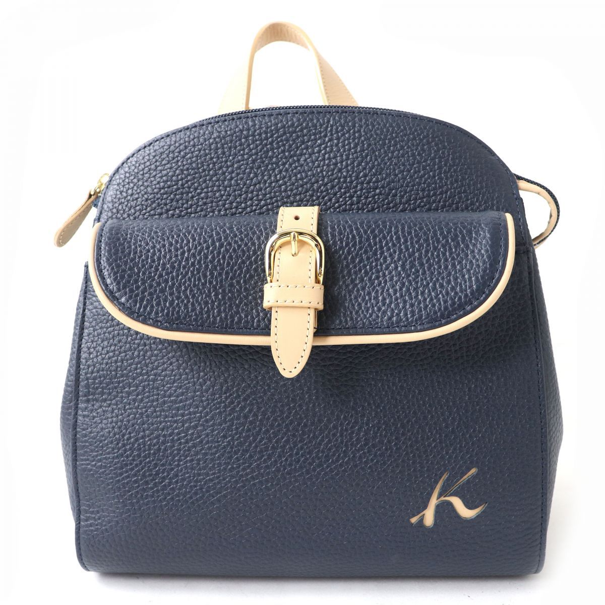 美品 Kitamura レザーリュック ブラウン Kitamura(キタムラ) / リュック/レザー/ブラウン/無地 | 中古品