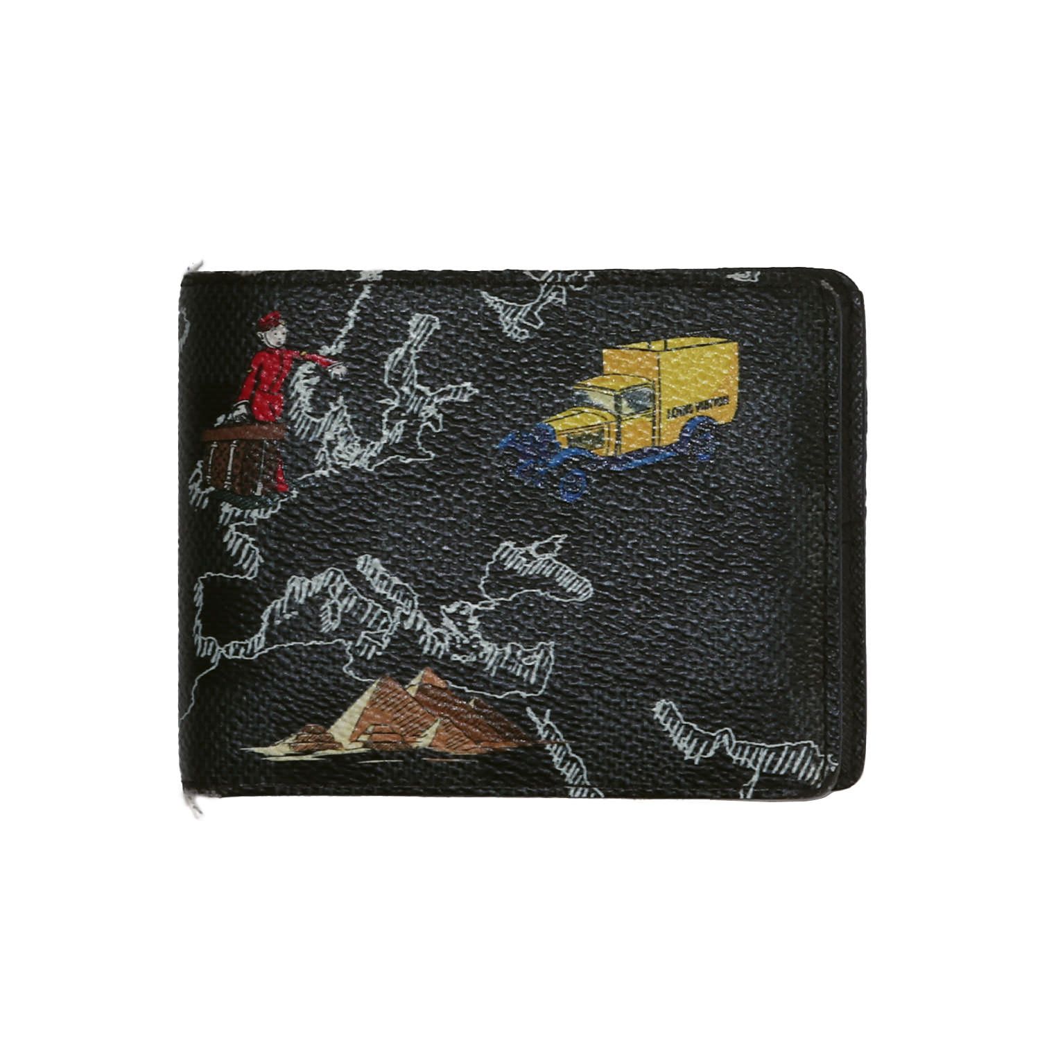 LOUIS VUITTON ダミエ ブラック 二つ折り財布 LOUIS VUITTON ルイ