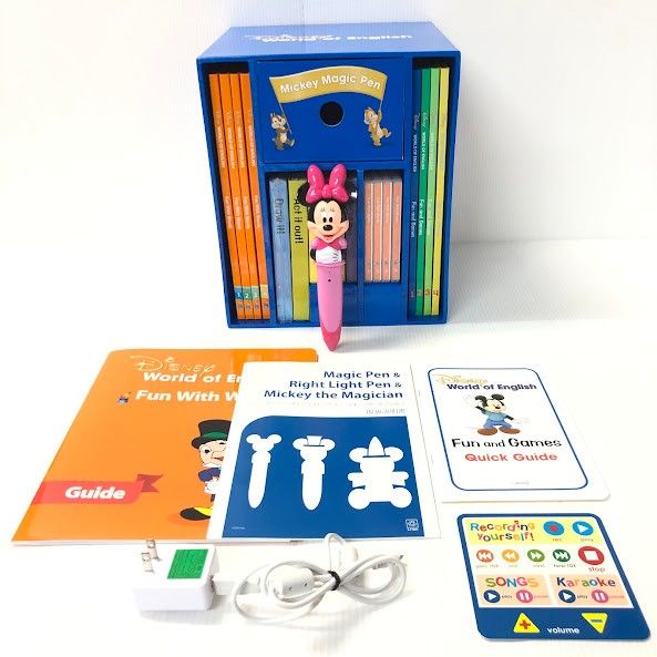Disney World of English 4冊 マジックペン対応 ディズニー英語システム ミッキーマジックペンセット 2019年 未