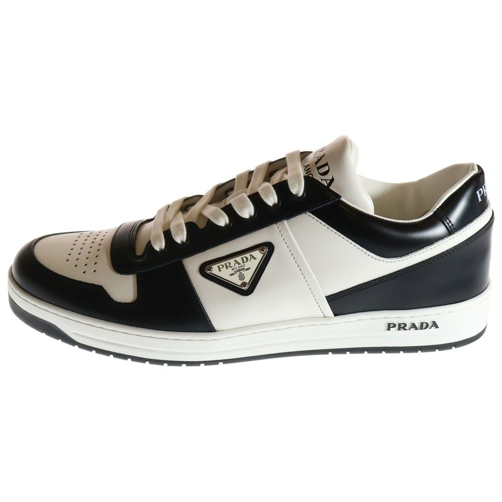 美品　PRADA プラダ　ダウンタウン トライアングルプレート スニーカー PRADA - PRADA プラダ Downtown Low Top Sneakers ダウンタウン