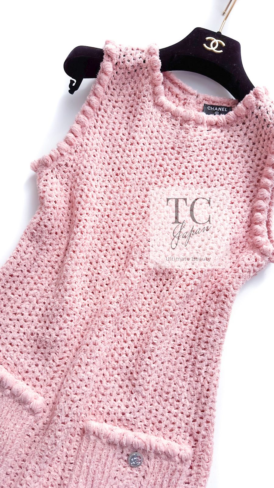 シャネル ワンピース CHANEL プリティ ピンク コットン サマー