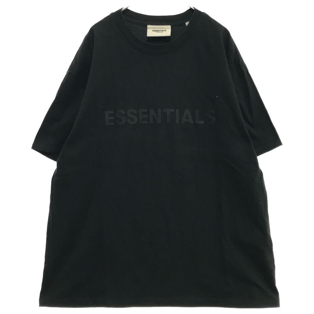 FOG Essentials (エフオージー エッセンシャルズ) 20SS 3D Silicon Applique Boxy Tee Tee  エッセンシャルズ 3Dシリコンアップリケボクシー フロントロゴ Tシャツ 半袖カットソー ブラック - メルカリ