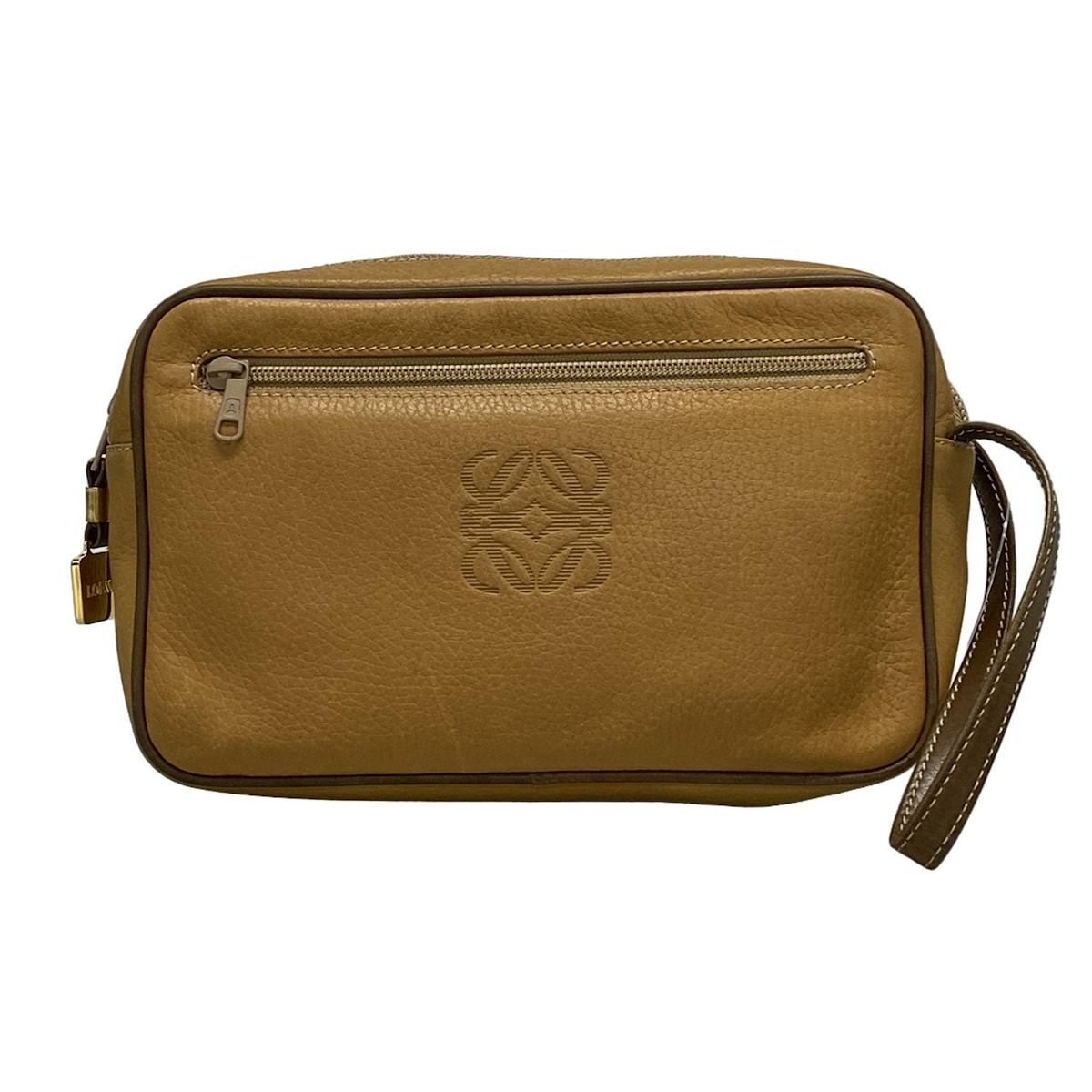 LOEWE(ロエベ) セカンドバッグ アナグラム ライトブラウン