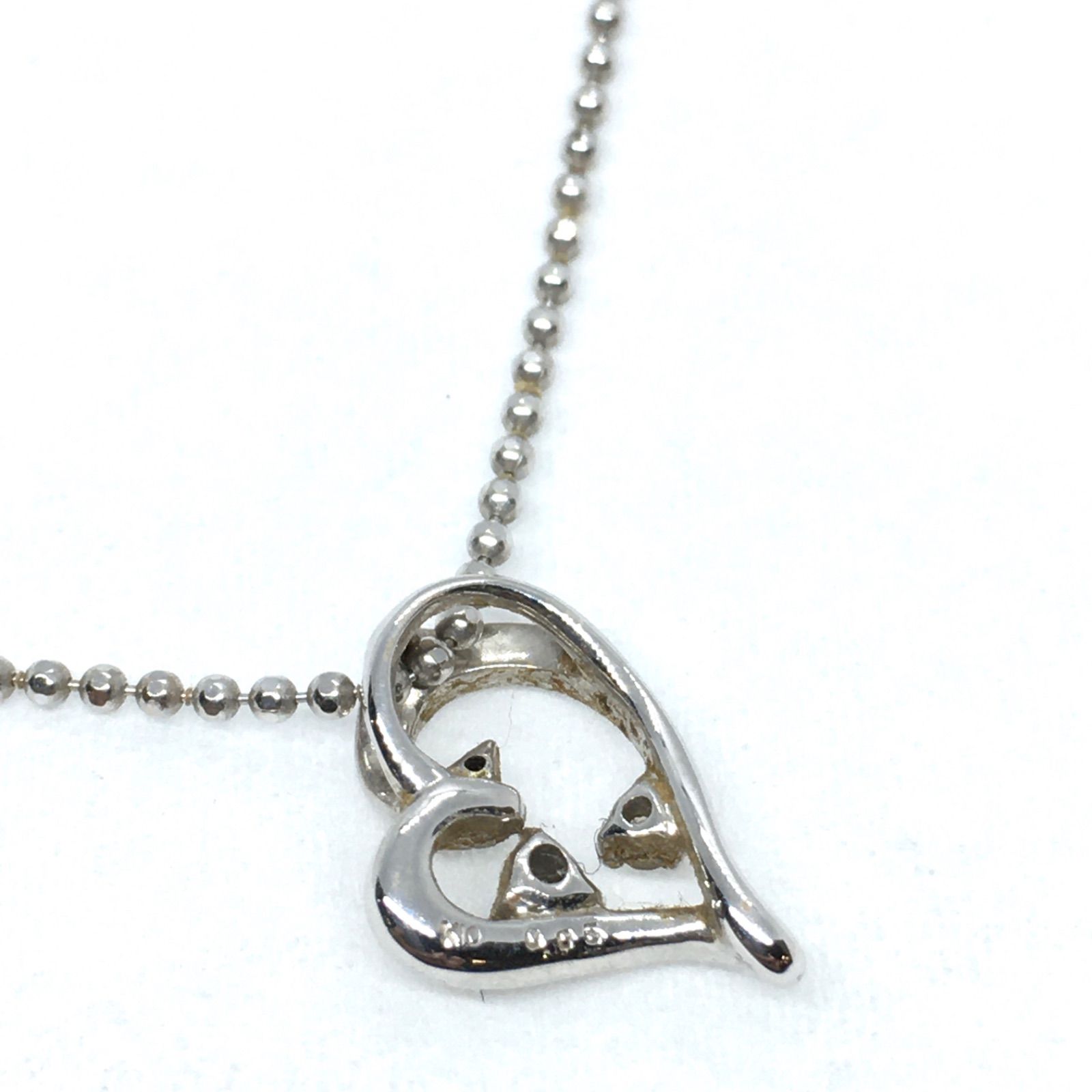 美品】JEWELRY TSUTSUMI ジュエリーツツミ K14ボールチェーン 0.05ct 