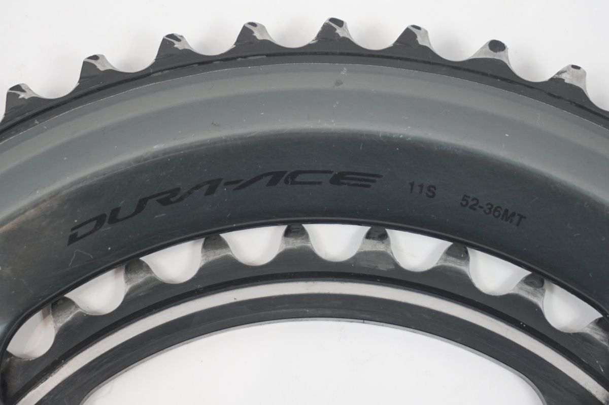 【超美品】DURA-ACE r9100 チェーンリング 52-36T Shimano Dura-Ace R9100 Chainring - 52 Tooth, 11-Speed, 110mm