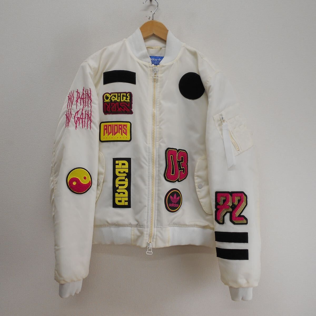 adidas アディダス BR7149 17FW Logo Padded Bomber JKT ボンバー 