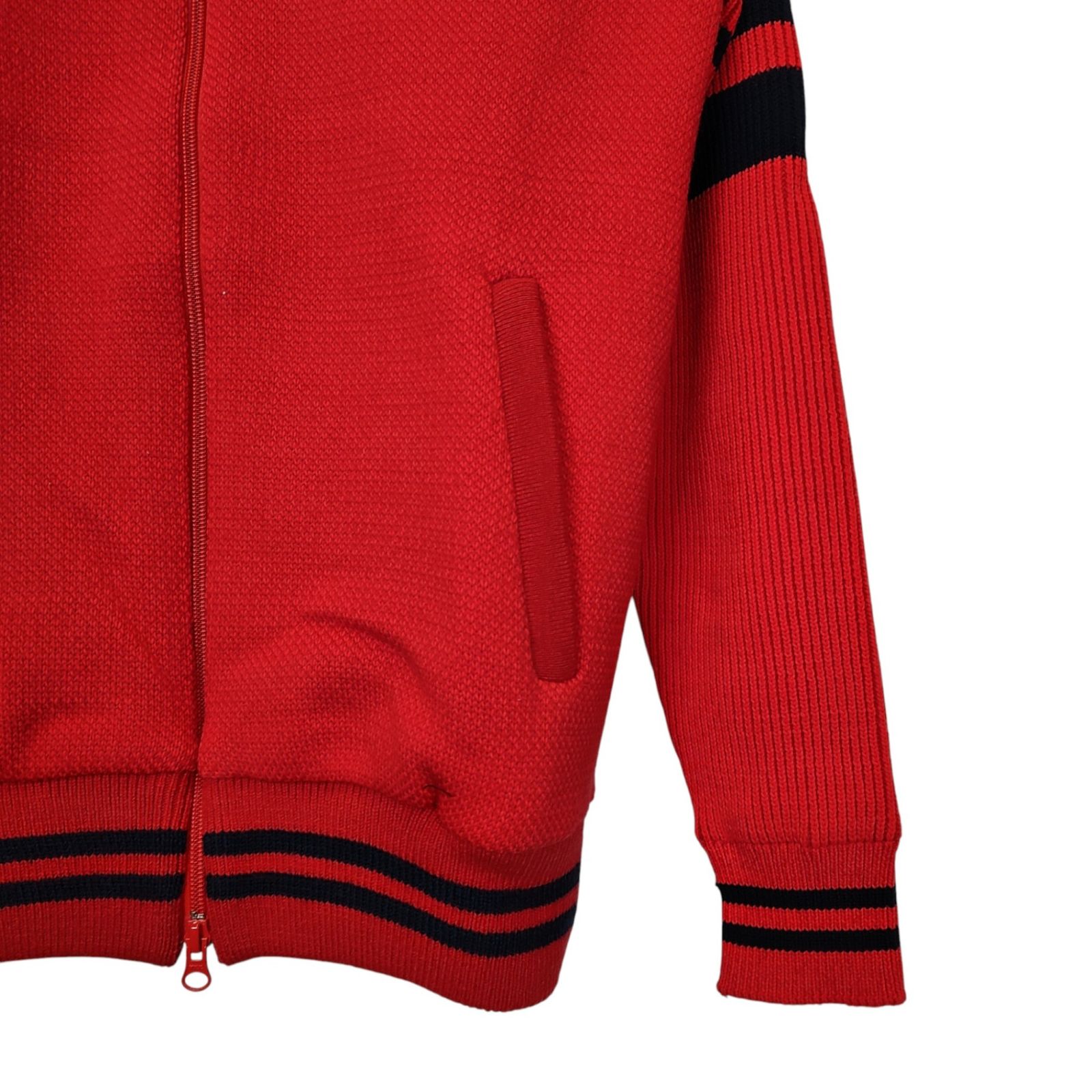 PEARLY GATES レッド ジップアップセーター PEARLY GATES ジップアップセーター レッド