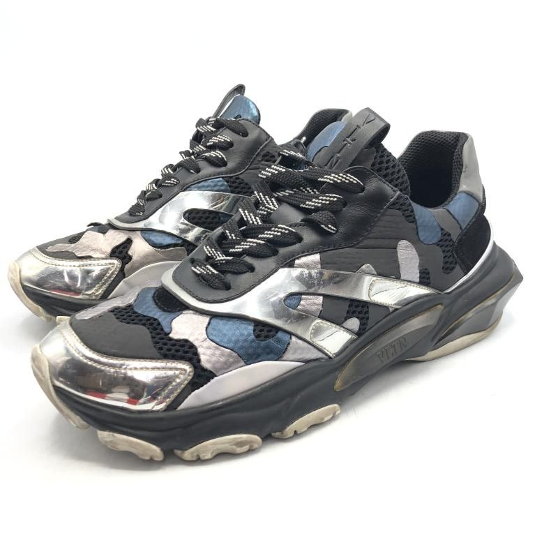 VALENTINO バウンス サイズ42 ブラック シルバー 状態考慮 バレンティノ 17