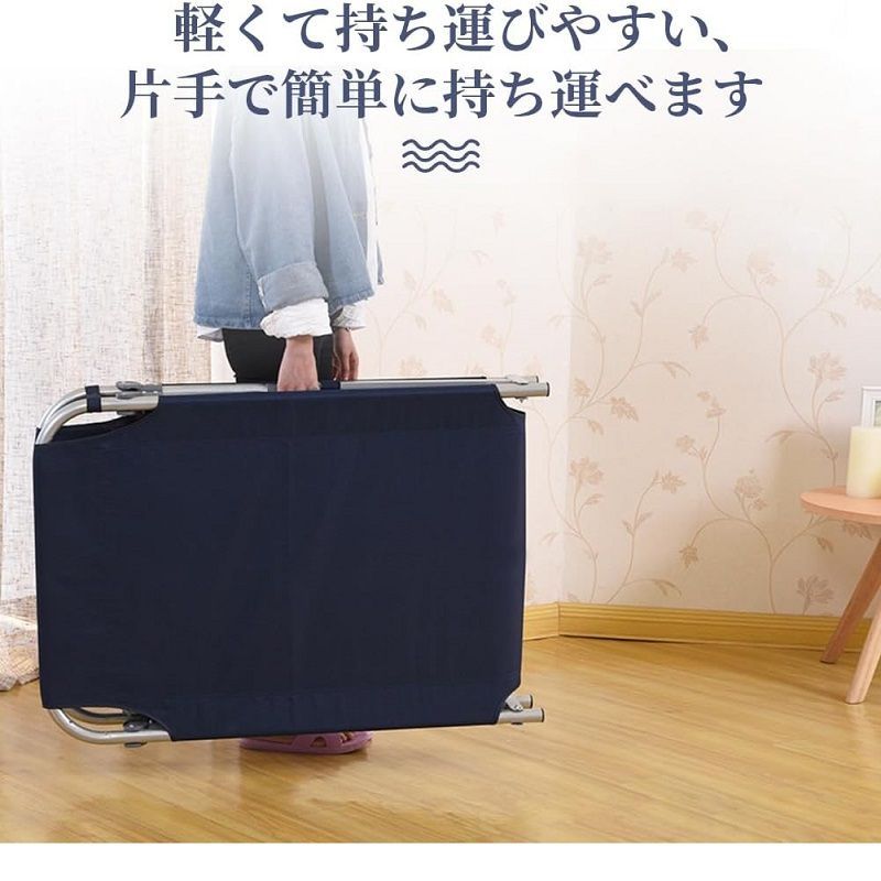 ベビー家具・寝具 HZDMJ ベビーベッド 紺色 持ち運び 折りたたみ