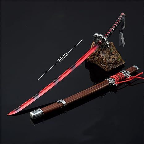 刀　限定品 在庫処分】【Sanjucos】 ミニチュア 開門 黒の不死斬り 26cm