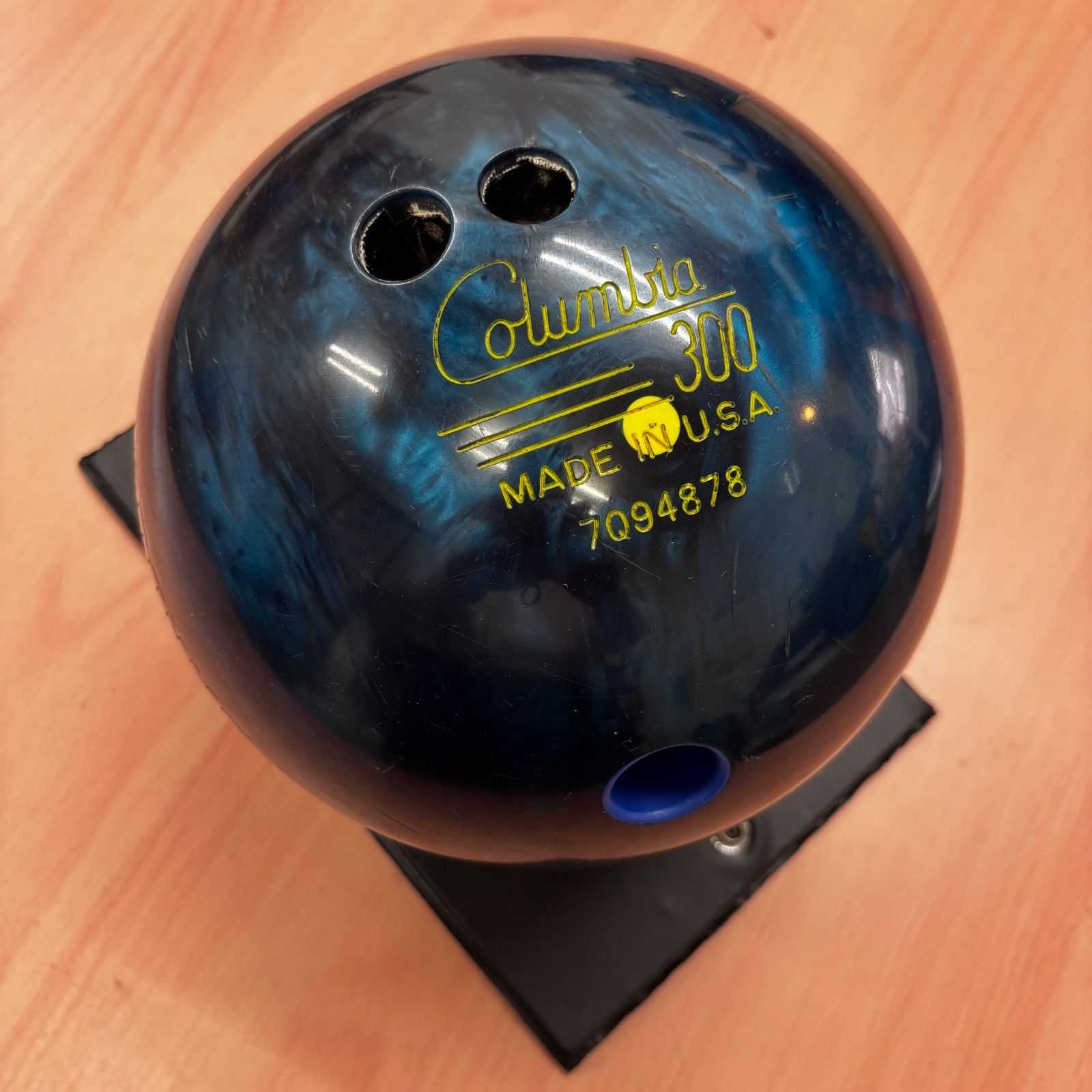 品 ボーリングボールとバックセット Columbia 300 SHADOW ボウリングボール MADE IN U.S.A. PRO-AM製ボウリングバッグセット バックファスナー ワンオーナーユーズド品